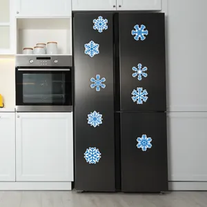 Weihnachten Schneeflocke Kühlschrankmagnete blaue Magnetaufkleber für Küche Kühlschrank.