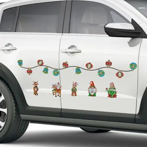 Christmas car magnet sticker set holiday decoration garage door magnetic decal 1 pcs