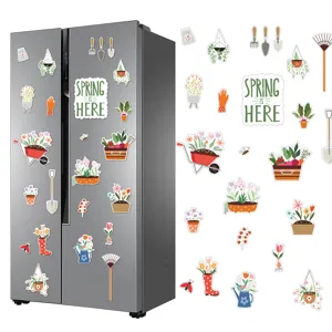 Spring garten kühlschrankmagnete set dekorative süße blumen pflanzen magnete für küche