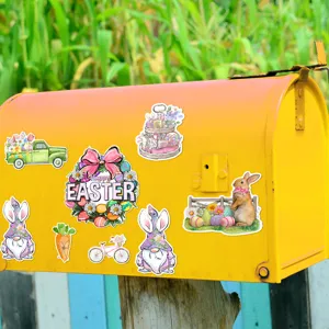 Osterhase Wichtel Magnetaufkleber fuer Kuehlschrank und Auto niedliche Feiertagsdekoration.