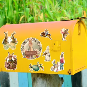 Vintage Osterhase Kühlschrankmagnete, süße dekorative Kaninchen Aufkleber für Auto.