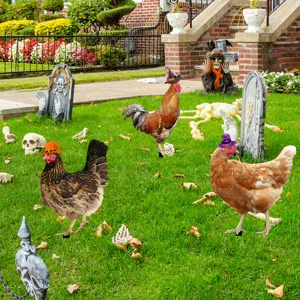 Decoraciones de jardin de halloween lapida espeluznante estaca de cesped fiesta al aire libre