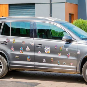 Ostern Zwerg magnetische Auto Aufkleber süße Kaninchen Urlaubs Kühlschrank Deko Set