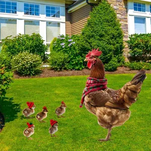 Set sciarpa invernale per gallina e cappello per pulcino decorazione natalizia per animali