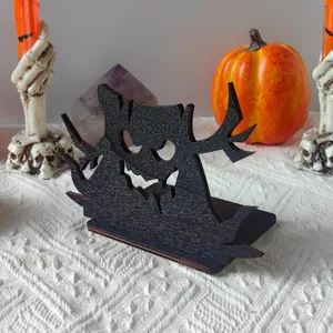 Halloween legno fantasma mostro supporto spaventoso decorazione scrivania festa ornamento