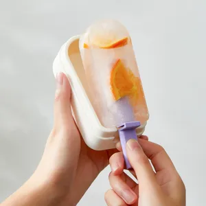 Food Grade Silicone Popsicle Mold Household Ice Pop Maker DIY Ice Cream Mold Easy Release Kitchen Ice Cube Tray Tool