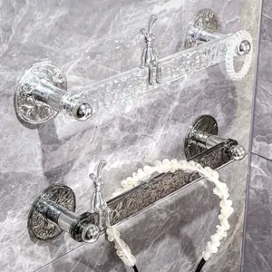 Glas gletscher textur handtuchstange wandmontage badezimmer hängendes regal organizer