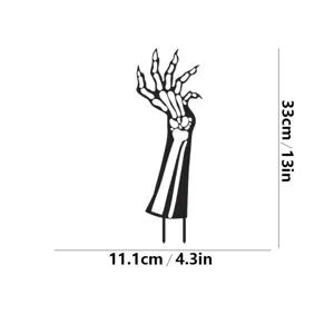 Halloween esqueleto mano metal jardin estaca exterior arbol inserto decoracion medidas