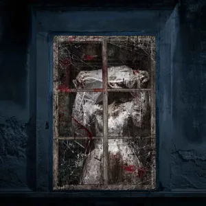 Halloween bloedige non raam hangende decoratie eng spook horror banner feest