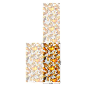 Autumn pumpkin window sticker stained glass privacy film for fall decoration 43x100cm
