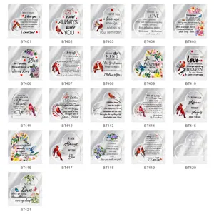 1cm acryl hart plaquette cadeau herinnering sentimenteel tafeldecor romantisch 21 stijlen