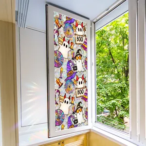 Halloween window film static cling decorative glass sticker spooky ghosts decals for home decor