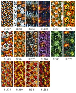 Halloween stained glass window sticker film pumpkin ghost skull festive home decor PVC