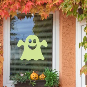 Halloween luminous ghost window hanging decoration glowing festival party wall sticker