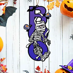 Halloween Holz BOO Hängeschild Mumie Wand Tür Dekor Feiertag Party Dekoration Ornament