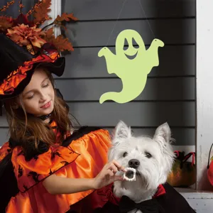Halloween hanging glow in the dark ghost decoration spooky party wall sticker props decor