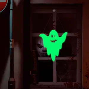 Halloween glowing ghost hanging decoration double-sided luminous wall sticker detail view
