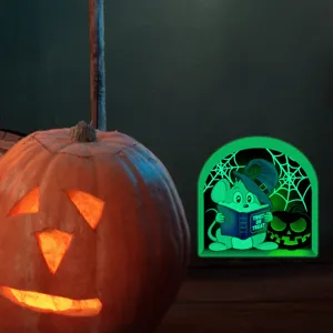 Αυτοκόλλητο τοίχου Halloween φωτεινό τρύπα ποντικού για τρομακτική διακόσμηση σπιτιού