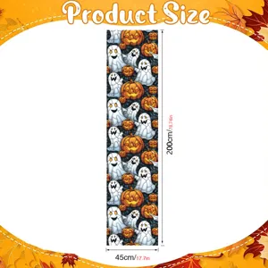 Halloween window sticker spooky ghost pumpkin glass decal removable PVC holiday decor 45x200cm