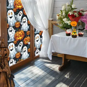 Halloween window sticker spooky ghost pumpkin PVC glass decal holiday home party decor