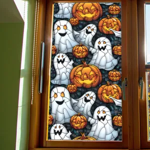 Halloween window sticker PVC decorative glass sticker pumpkin ghost holiday decor