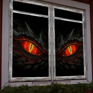 Halloween scary monster eyes fake window sticker spooky holiday party home decoration