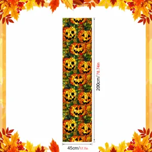 Halloween pumpkin window sticker stained glass style privacy film 45x200cm home decor