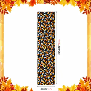 Halloween candy corn window film decorative PVC glass sticker 45x200cm seasonal home decor