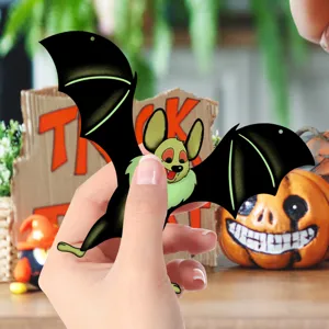 Halloween luminous bat wall sticker glowing spooky party decor hanging prop for home festival