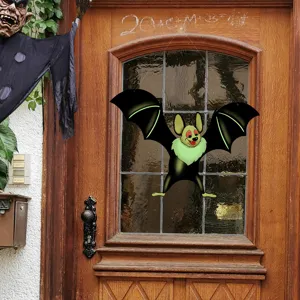 Halloween hanging luminous bat decoration double-sided glow wall sticker for holiday party decor