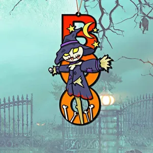 Halloween Holz Hängeschild gruselig BOO Tür Wand Dekoration Party Festival Requisiten Zubehör