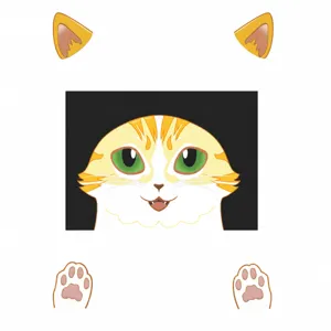 Gedetailleerde maattabel voor Halloween kat garagedeur sticker en kofferbak decoratie onderdelen.