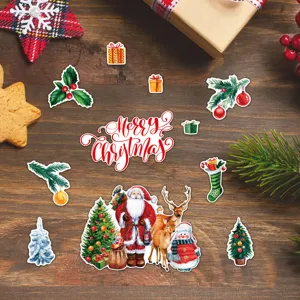 Christmas magnetic dishwasher fridge stickers holiday decorative sticker set for home kitchen