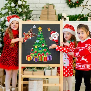 Christmas tree magnetic fridge stickers holiday decorative soft magnets for kids party home decor