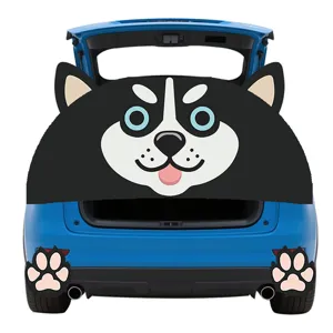 Auto kofferbak sticker PVC kat dier decoratieve hoes grappige achterklep garage sticker