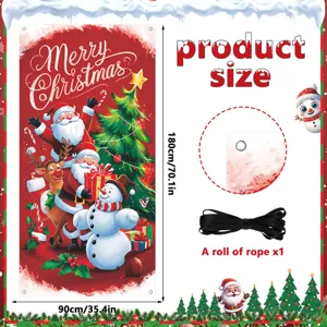 Weihnachts-Tuerbanner Haengende Dekoration Schneemann Weihnachtsmann Feiertags-Party
