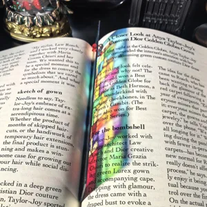 Transparent acrylic bookmark for reading lovers, durable 1mm thickness, elegant page marker.