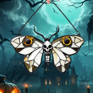 Halloween metal butterfly wall hanging decor spooky gothic home ornament pendant spooky display