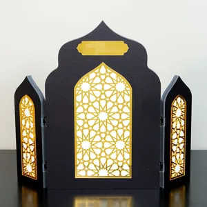 Ornement de bureau de style architectural moyen-oriental islamique paravent