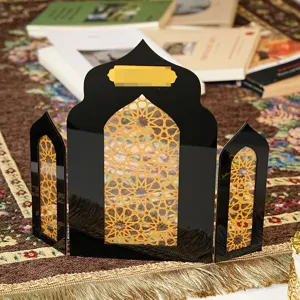Midden-Oosten Stijl Acryl Architecturaal Bureau Ornament Islamitische Geometrische Holle Tafel Decor