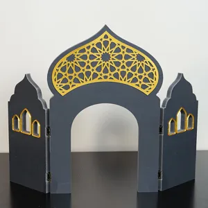 Belle décoration de bureau architecturale de style oriental, arche pliable pour fête