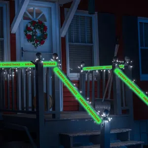 Weihnachten leuchtendes Warnband fluoreszierender Klebestreifen fuer Party Nacht 1Stk