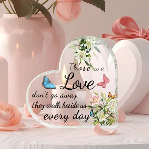 Acryl hart plaquette gedenkgeschenk heldere bureau decoratie ornament Valentijnsdag