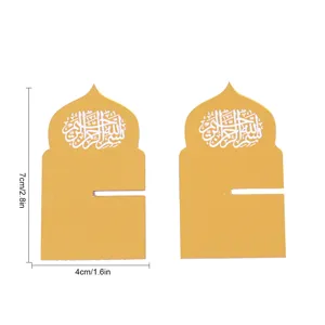 Acrylic Islamic book stand holder desktop decoration 7x4cm ramadan party decor 2 pieces