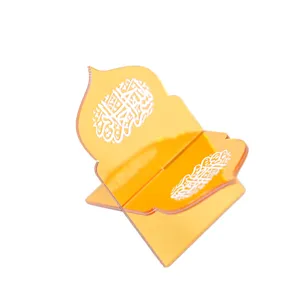 Acrylic Quran stand holder Islamic book display shelf desk decoration gold color 1pc
