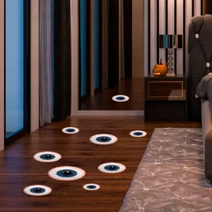 Halloween scary eyeball floor stickers spooky 3D wall decals for holiday party decor