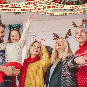 Weihnachts leuchtendes Warnband festliche feiertag dekoratives Klebeband fur Party