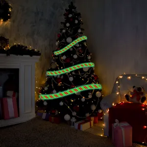 Weihnachtliche leuchtende Warnband fluoreszierende Klebeband Aufkleber dekorieren