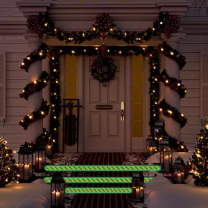 Weihnachts leuchtende Treppenband Anti-Rutsch fluoreszierende Warnaufkleber Dekoration