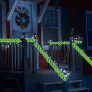 Weihnachten leuchtendes Warnband fluoreszierender Sicherheitsstreifen für Aussenbereich.